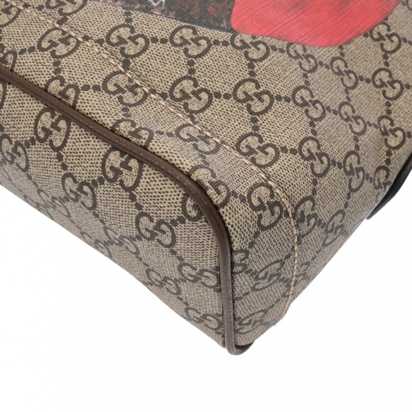 Gucci GG Supreme Mystic Cat Backpack Greige Canvas Daypack - Picture 5 of 9